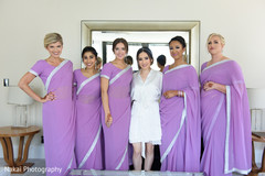 Beautiful bridesmaids posing with the Maharani Beautiful bridesmaids posing with the Maharani