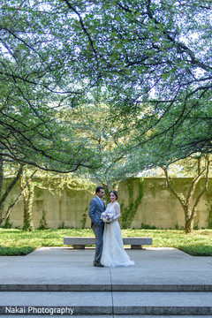 Ravishing Indian bride and groom posing out doors. Ravishing Indian bride and groom posing out doors.