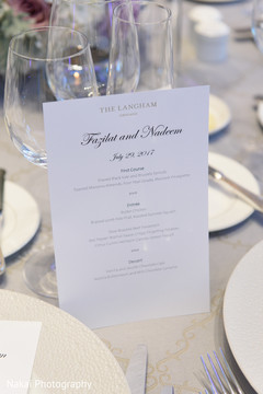 Details of the menu for the Indian wedding reception Details of the menu for the Indian wedding reception