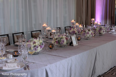Indian wedding reception table detail Indian wedding reception table detail