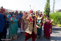 Raja showing some dance moves at the Baraat Raja showing some dance moves at the Baraat
