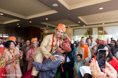 Indian guests having a great time during the baraat Indian guests having a great time during the baraat