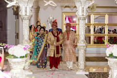 Indian groom making his entrance to the ceremony venue Indian groom making his entrance to the ceremony venue