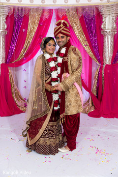 Sweet Indian couple at their wedding ceremony. Sweet Indian couple at their wedding ceremony.