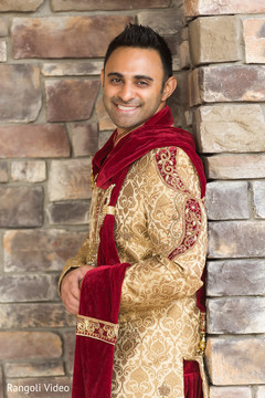 Indian groom posing during the photo shoot Indian groom posing during the photo shoot
