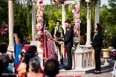 Indian couple during the ceremony Indian couple during the ceremony