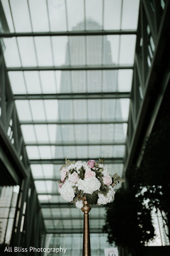 Floral arrangement design at the Indian wedding venue Floral arrangement design at the Indian wedding venue