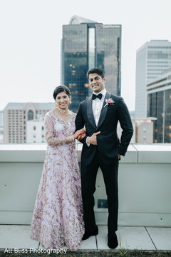 Ravishing Indian bride and groom posing out doors. Ravishing Indian bride and groom posing out doors.