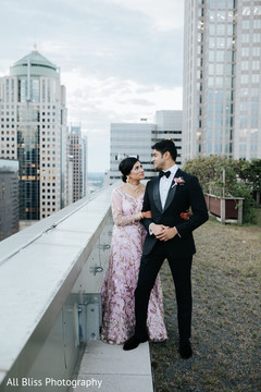 Elegant Indian bride and groom posing for photo shoot. Elegant Indian bride and groom posing for photo shoot.