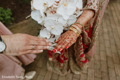 Detail of Maharani's hands and rings Detail of Maharani's hands and rings