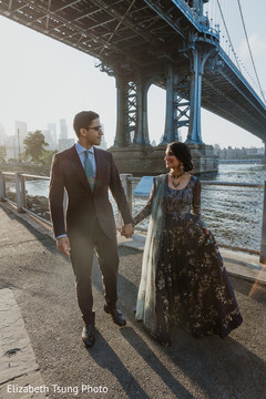 Elegant Indian bride and groom posing for photo shoot. Elegant Indian bride and groom posing for photo shoot.