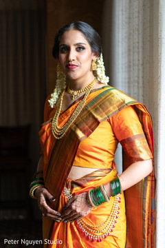 Indian bride's ceremony photo session. Indian bride's ceremony photo session.