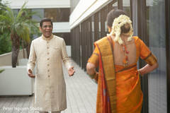 Sweet indian bride's father looking at her. Sweet indian bride's father looking at her.
