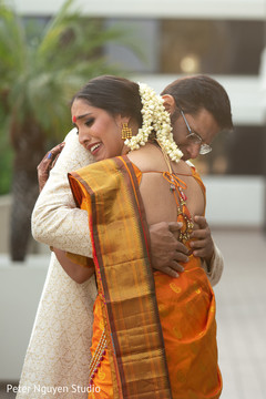 Heartwarming Indian bride and father capture. Heartwarming Indian bride and father capture.