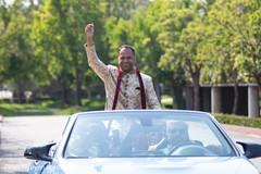 Indian groom during baraat. Indian groom during baraat.