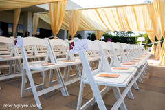 Perfect Indian wedding ceremony seats set up. Perfect Indian wedding ceremony seats set up.
