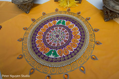 Stunning Indian wedding personalized table mat. Stunning Indian wedding personalized table mat.