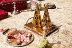 Closeup capture of Indian Wedding ceremony items. Closeup capture of Indian Wedding ceremony items.