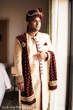 Indian groom ready for wedding ceremony. Indian groom ready for wedding ceremony.