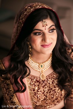 Dazzling indian bride ready for ceremony. Dazzling indian bride ready for ceremony.