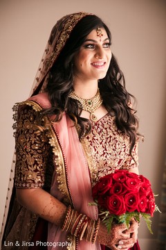 Beautiful Indian bride ready dolled up for her wedding ceremony. Beautiful Indian bride ready dolled up for her wedding ceremony.