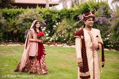 Maharani surprising the groom. Maharani surprising the groom.