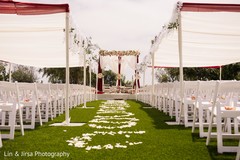 Stunning Indian ceremony wedding aisle. Stunning Indian ceremony wedding aisle.