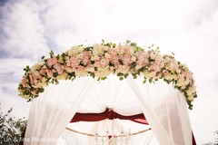 Incredible flower garland mandap decoration. Incredible flower garland mandap decoration.