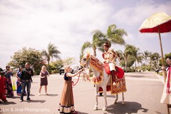 Indian groom's baraat procession. Indian groom's baraat procession.