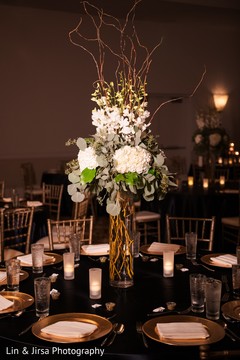 Graceful Indian wedding floral table centerpiece decoration. Graceful Indian wedding floral table centerpiece decoration.
