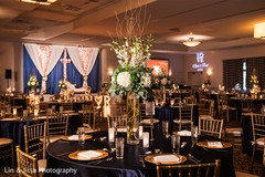 Stunning Indian wedding reception table setup. Stunning Indian wedding reception table setup.