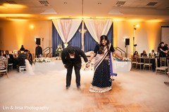 Indian bride and groom first dance capture. Indian bride and groom first dance capture.