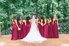 Elegant Indian bride with bridesmaids capture. Elegant Indian bride with bridesmaids capture.