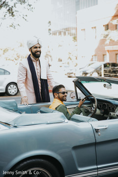 Indian groom with special guest Indian groom with special guest