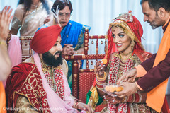 Maharani and Raja during the Indian wedding rituals Maharani and Raja during the Indian wedding rituals
