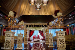 Floral designs at the Indian wedding venue Floral designs at the Indian wedding venue