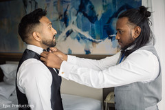 Enchanting groom getting ready for wedding ceremony. Enchanting groom getting ready for wedding ceremony.