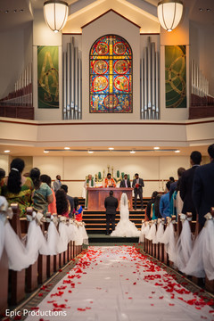 Marvelous view of Indian bride and groom's Christian ceremony. Marvelous view of Indian bride and groom's Christian ceremony.