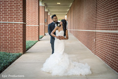 Graceful Indian bride and groom photo session. Graceful Indian bride and groom photo session.
