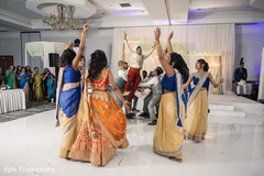 Upbeat indian wedding reception performance. Upbeat indian wedding reception performance.
