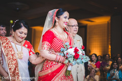 Dazzling Indian bride entrance at wedding ceremony. Dazzling Indian bride entrance at wedding ceremony.