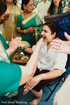 Traditional indian bridal haldi ritual. Traditional indian bridal haldi ritual.