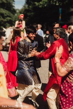 Indian groom's baraat procession. Indian groom's baraat procession.