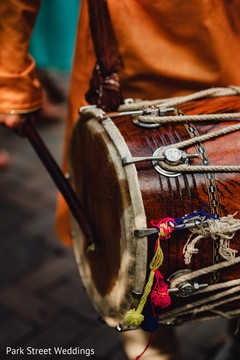 Closeup capture of baraat drum. Closeup capture of baraat drum.