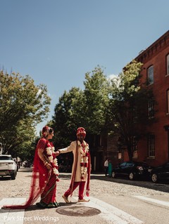 Glamorous Indian bride and groom portrait. Glamorous Indian bride and groom portrait.