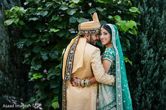 Indian couple first look. Indian couple first look.