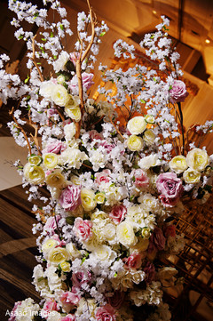 Dreamy Indian wedding ceremony flowers decoration. Dreamy Indian wedding ceremony flowers decoration.