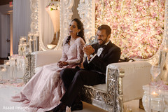 Lovely indian couple at reception. Lovely indian couple at reception.
