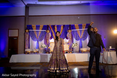 Indian bride and groom reception dance. Indian bride and groom reception dance.