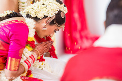 Indian bride during the Indian wedding rituals Indian bride during the Indian wedding rituals